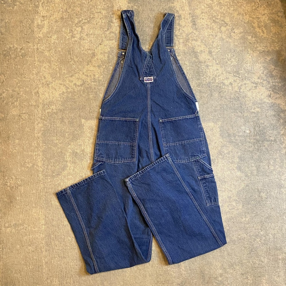 Big Smith Overalls Mens 40x32 Blue Denim Bib Made In USA Workwear Carpenter - Picture 10 of 13